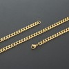 Reoxvo Gold Chain for Men, Gold Necklace Mens 5 mm