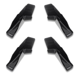 Wadoy RV Rain Gutter Spouts 2 Right & 2 Left, RV Gutter Spouts with Extensions - Direct Rainwater Away from The Sides of Your RV, Black