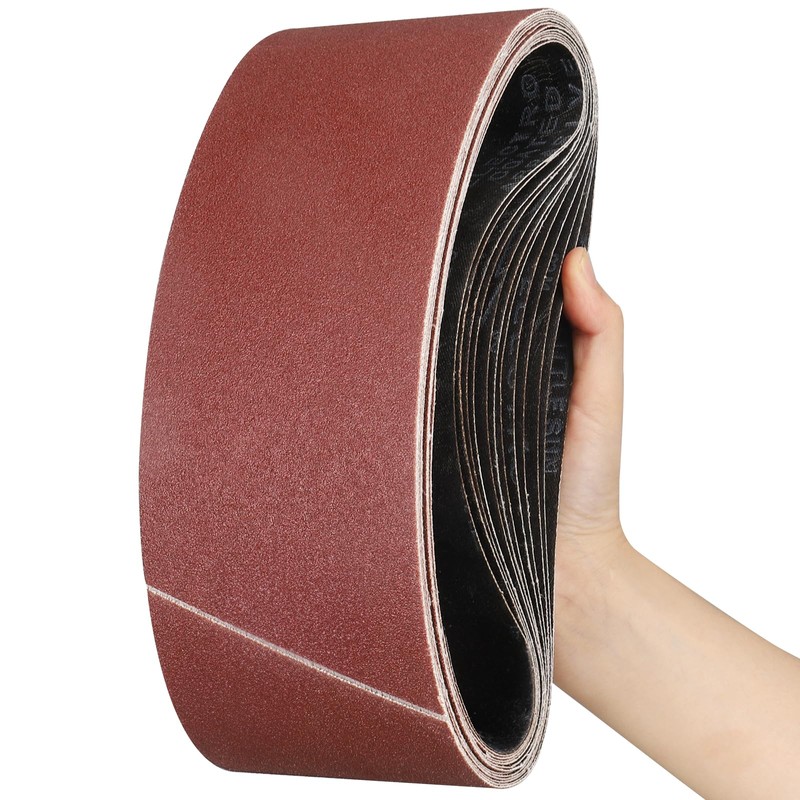 STEBRUAM Sanding Belt 100 x 610 mm,10PCS 60 Grit