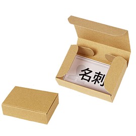 Cardboard One Case for Small Items (Card and Business Card Size) N-Type [3.8 x 2.4 x Depth 1.0 inches (96 x 62 x 25 mm)] (20 Pieces)
