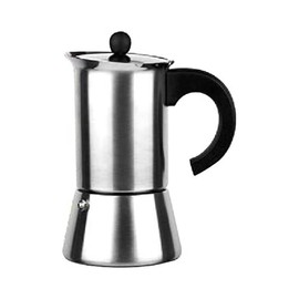 IBILI - Express-Kaffeekocher Indubasic, 4 Tassen, 185 ml, Edelstahl, für Induktionsherde geeignet