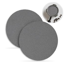 2 pieces screen 58.5 mm, reusable portafilter made of 316 stainless steel with 1.7 mm thickness and 150 µm filtration accuracy, accessories for espresso preparation and barista supplies