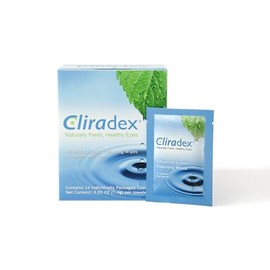 Cliradex Natural Eyelid, Eyelash, and Facial Cleansing Towelettes, Box of 24