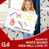 G4GADGET Dry Wipe Magnetic Whiteboard Mini Office Notice Memo White