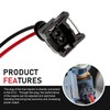 Opuweiy 4 PCS Fuel Injector Connector, Injector Socket with Extended
