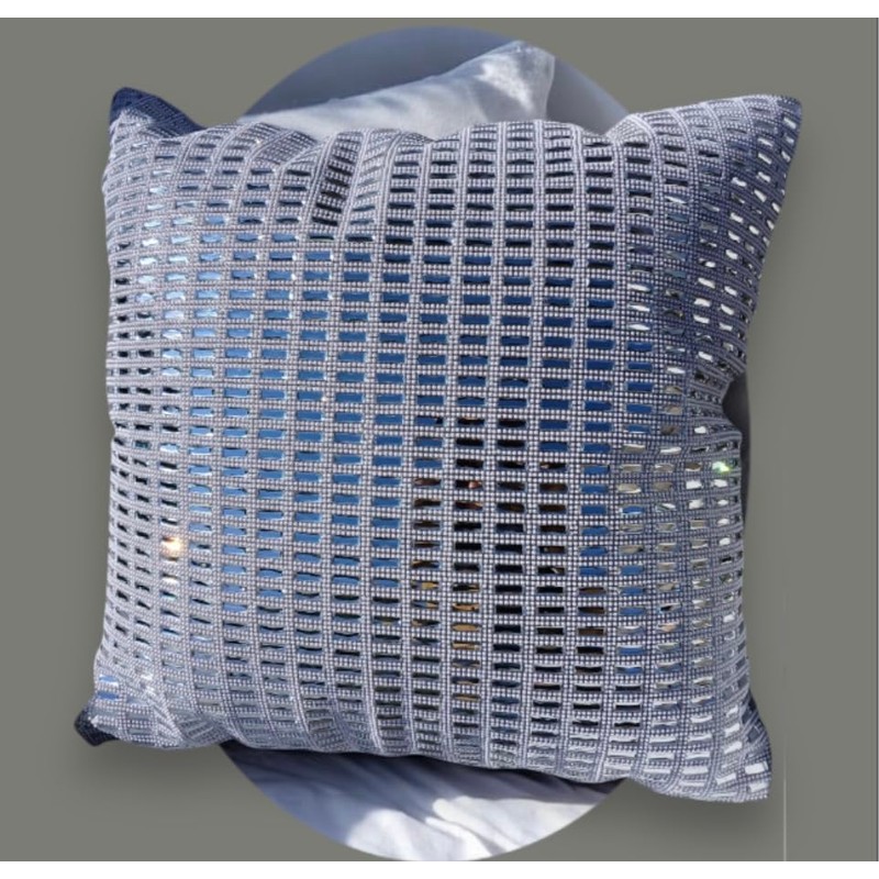 Pearls Embedded Throw Pillow Covers with Rhinestone Crystal Glass Luxurious