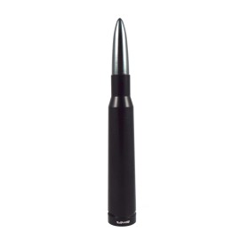 VMS RACING Anti-Theft Black With Gunmetal Tip 50 Caliber Bullet Antenna For 07 19 GMC Chevy