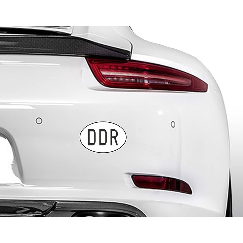 Daged DDR East Germany Sticker Car Foreign License Plate Set
