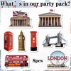 London Fridge Magnet Souvenir Gifts - 8pcs British Construction Design