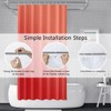 Uiiooazy Shower Curtain, Red, Shower Curtain, Gradient Dark Red to