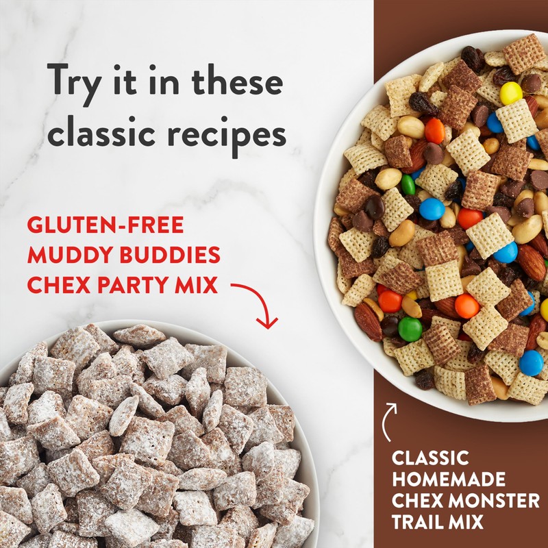 Chocolate Chex Cereal, Gluten Free Breakfast Cereal, Made with Whole