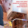 MAPP/MAP/PROPANE Gas Torch,Torch Head,Use Brazing, Copper Pipe Connection, Maximum Flame