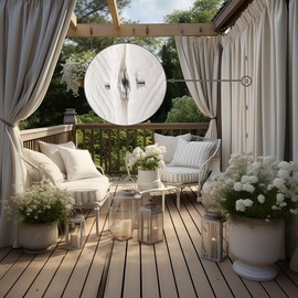 FarwenC 8pairs Curtain Magnets Closure with 2pcs premium Curtain Tiebacks, 0.98" Double Sided Magnetic with Strong Heavy Magnets Curtain Magnets Clips, Back Tack Curtain Weights Prevent Light Leaks