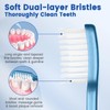 Frekare Soft Toothbrushes for Adults, Manual Soft Bristle Toothbrush with