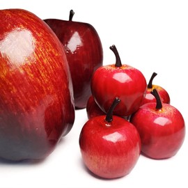 20 Pcs Artificial Apples, Fake Fruits Lifelike Red Apples Set Simulation Delicious Apples for Home Decorations Kitchen Table Basket