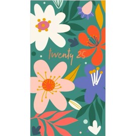 2025 Diary Slim Week to View Fashion soft padded hardback vintage Diary (Lets Enjoy Today)