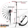 AxcessAbles One-Handed Mic Stand| Clutch Height Adjustment Tripod Microphone Stand