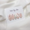 [Handmade Nail Tips] Butterfly Pearl Nails - Short Ballerina /