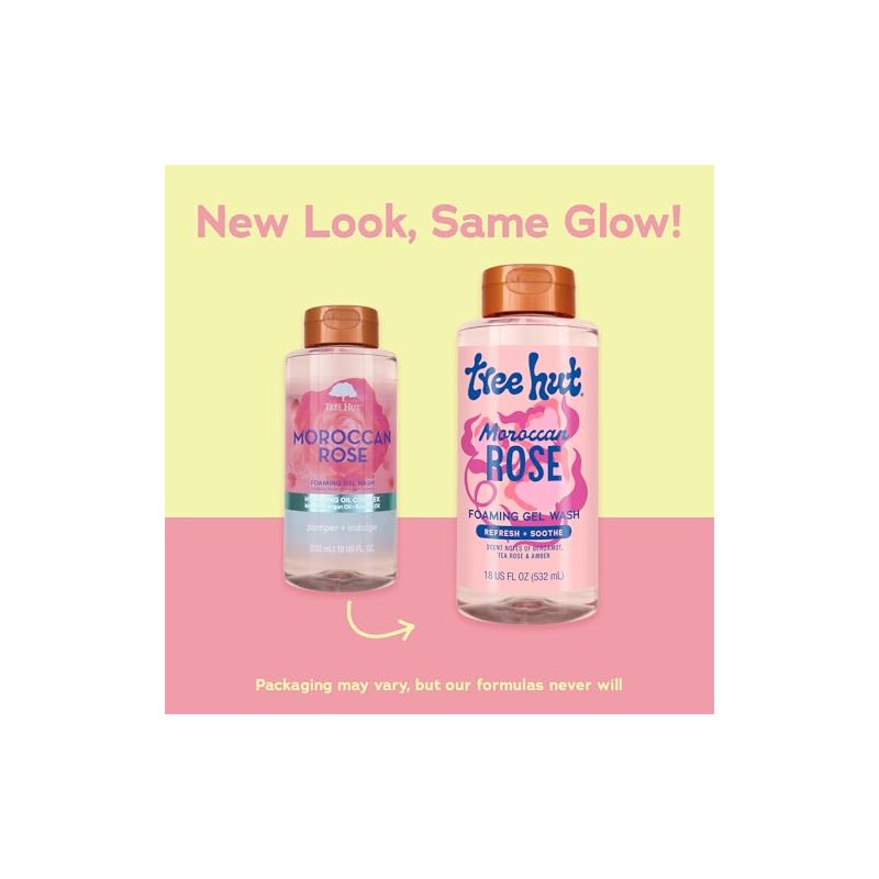 Tree Hut Moroccan Rose Foaming Gel Wash