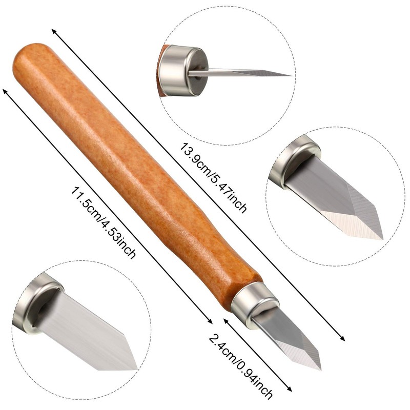 Mudder 2 Pieces Marking Knife Woodworking Marking Knife Thin Blade