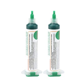 2Pcs Walfront UV Light Curing Solder Mask Ink BGA, PCB Solder Resist Ink- Green