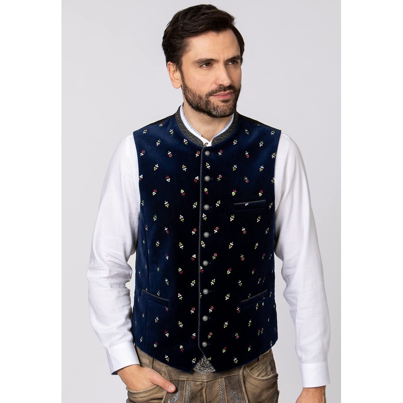 Stockerpoint Men's Vittorio Costume Vest, indigo