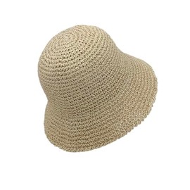 Womens Floppy Big Beach Straw Hats Wide Brim Crotchet Sun Hat Foldable Packable Soft Lightweight and Breathable Summer Outdoor Vacation Travel Straw Hat (US, Alpha, One Size, Beige 2)