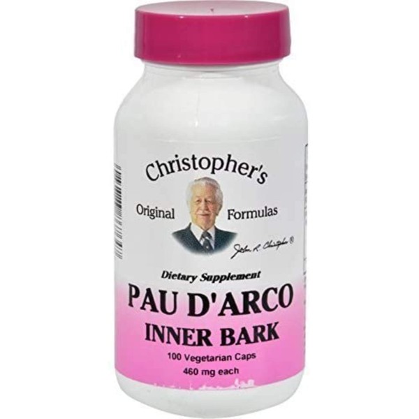 Dr. Christopher's Pau D'Arco - 500 mg - 100 Vegetarian Capsules