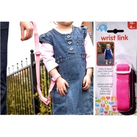 Beautiful Beginnings Adjustable Baby Wrist Link Rein Restrain Safety Toddler Walking in Assorted Color (18m-4yrs)