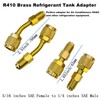 R410a Adapter for Mini Split System,5/16 Female SAE to 1/4