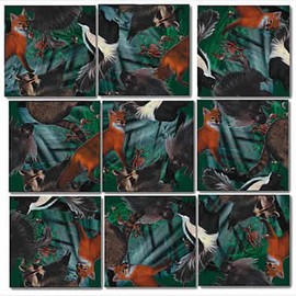 B Dazzle Forest Animals Scramble Squares 9 Piece Puzzle
