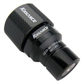Koolance QD3-MS13X16-BK QD3 Male Quick Disconnect No-Spill Coupling, Compression for 13mm x 16mm (1/2in x 5/8in) *Black*