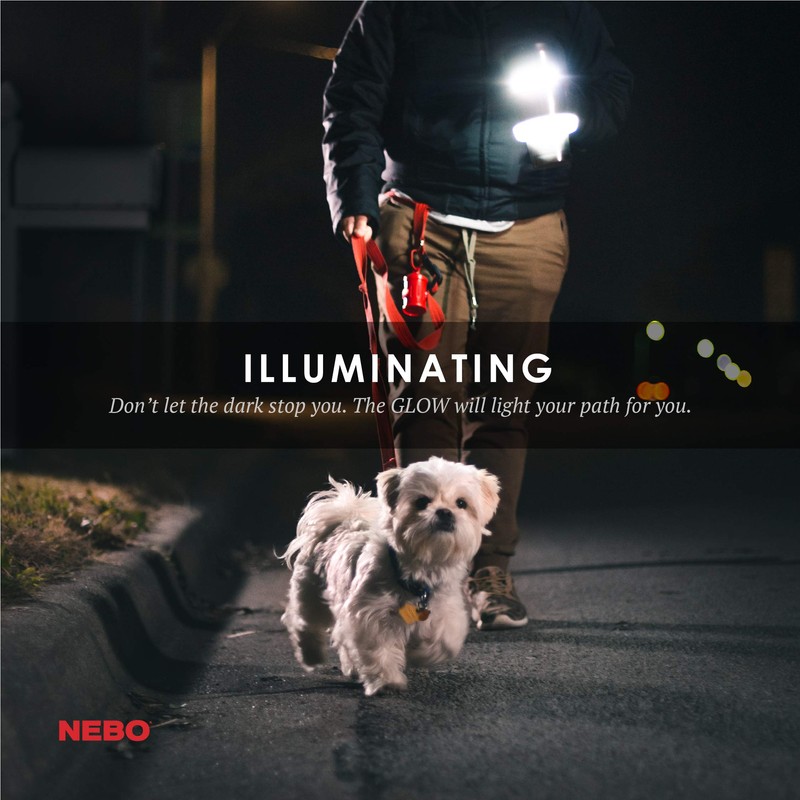 NEBO GLOW Tumbler Handle Light | 220 Lumens, 3 Light