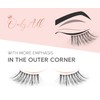 Onlyall False Eyelashes, Half Eyelashes, Natural Look, Thin Eyelashes, Transparent