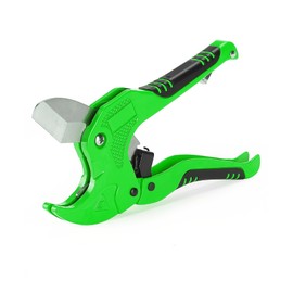 Bates- PVC Pipe Cutter, Cuts up to 1-1/4", Green Ratcheting PVC Pipe Cutter Tool, Pipe Cutters PVC Pipe Shears, Plastic Pipe Cutter, PEX Pipe Cutter, PVC Cutter Tool, PVC Ratchet Cutter