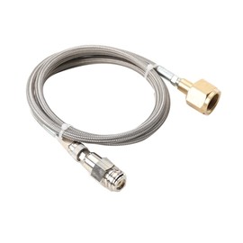 FMCQQBK Adapter High Pressure Hose 60 Inch (1.5 m) Pipe Type, 8.3 mm Pipe Diameter, 1500 psi Suitable for Larger CO2 Bottles, for Water Carbonator CO2 Hose, for Grohe Blue Home