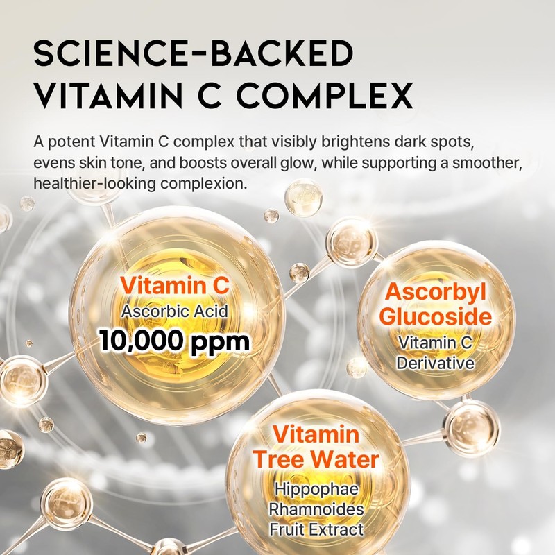 #OOTD Suero De Vitamina C Para Cara Coreano, Iluminador, Ácido