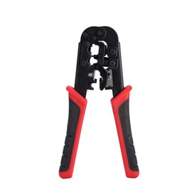 Richer-R Wire Crimper, Cable de red Herramienta de crimpado de crimpado de pelado RJ45 RJ12 RJ11 8P / 6P / 4P