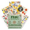FEBU Swedish Dishcloths for Kitchen | 5 Pack Fruit Pattern