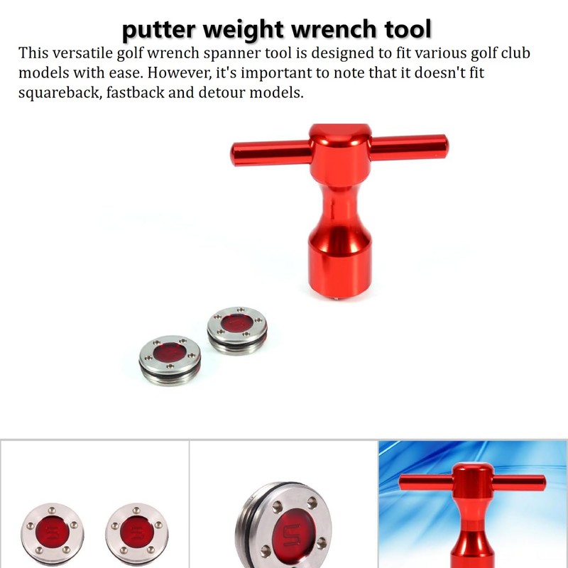 2pcs Red Putter Weights Wrench Spanner Tool Putter Weights Set