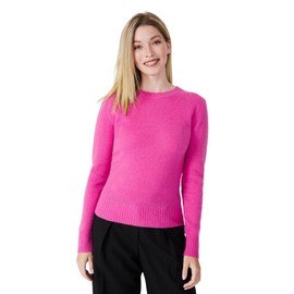 Style Republic 100% Pure Cashmere Long Sleeve Crew Neck Sweater for Women
