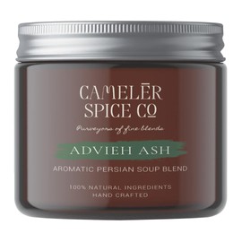 Cameler Spice Co | Advieh Ash | Traditional Persian Soup, Noodle, Lentil Blend | Aromatic natural herb and spice mix | Fenugreek leaf and nutmeg infused | 6 ingredients | Savoury | Stews