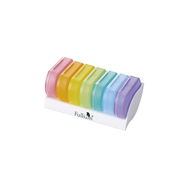 Rainbow Pill Case (1 Week, Oval Type) MB002