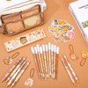 Capybara Stationery Set, Large Capacity Pencil Case with Keychains, Stickers,