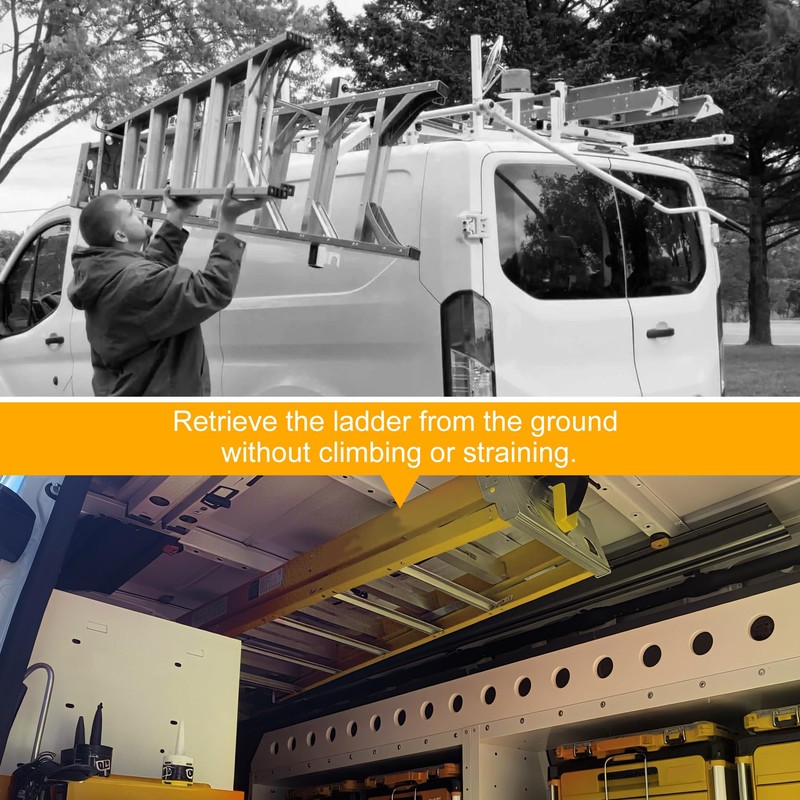 Van Interior Ladder Storage System Not Includes Mounting Kit Utilizes