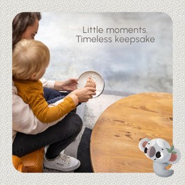 Tiny Love Magic Box Round, Memory Box, Baby Hand and Footprint Kit, Keepsake for Boys and Girls, Dermatologically Tested, All-in-One Clay kit, Newborn Gifts, Nursery Decoration, Tiny Creations