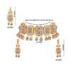 Efulgenz Conjunto de gargantilla india de cristal Kundan de Maang
