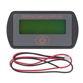 Battery Meter Lightweight Small Size Portable LCD Display Battery Capacity Voltage Indicator 8‑63V 48V