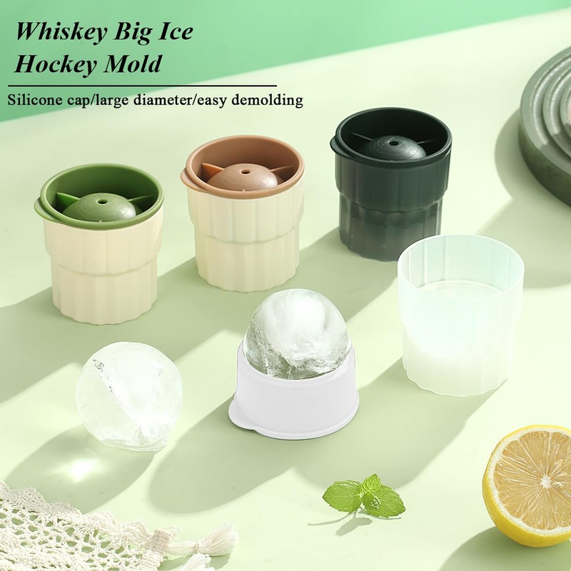 Berglander Ice Molds Set 4 Pack, 7cm Big Ball Plastics