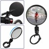 2 Pcs of Adjustable Cycle Mirrors - 360° Swivel Handlebar